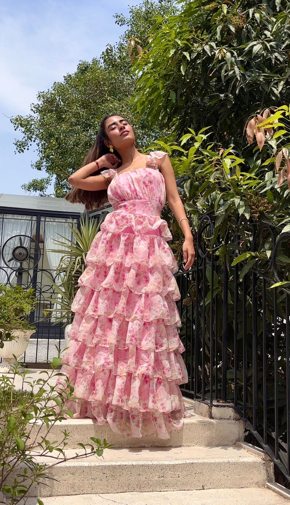 Sample Romantic Rose Zuri Velvet Dress | Ready To Ship main image 1