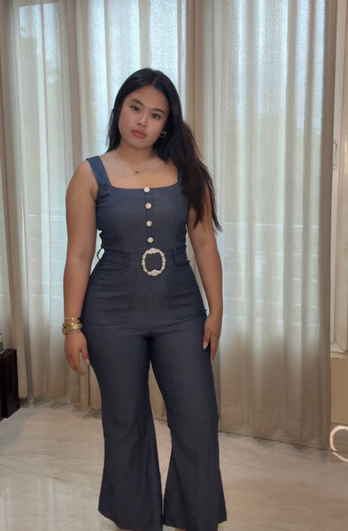 Denim Hourglass Jumpsuit